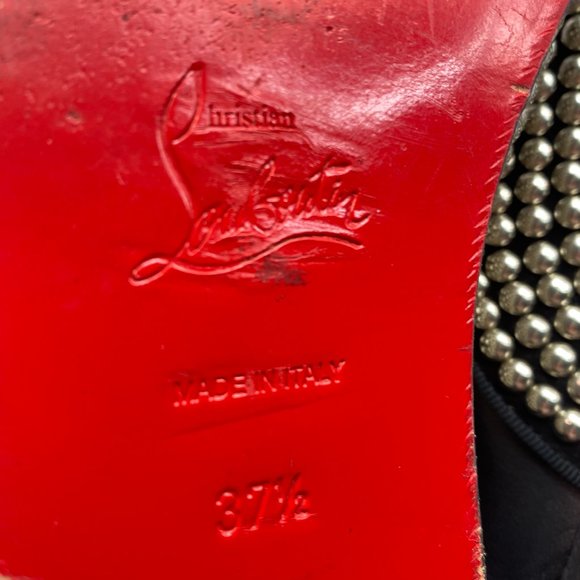 🌷❤️🔥SPRING SALE 🔥 FINAL PRICE🌷Christian Louboutin Freddy Flats Oxfords 37.5 - Picture 7 of 8